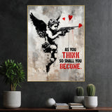 Don't Kill Bonzo Angel Vibes Graffiti Cotton Canvas Wall Painting