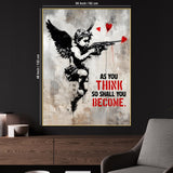 Don't Kill Bonzo Angel Vibes Graffiti Cotton Canvas Wall Painting