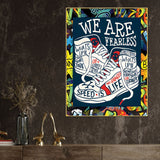 Find Your Path Fearlessly Pop Art Cotton Canvas Wall Painting