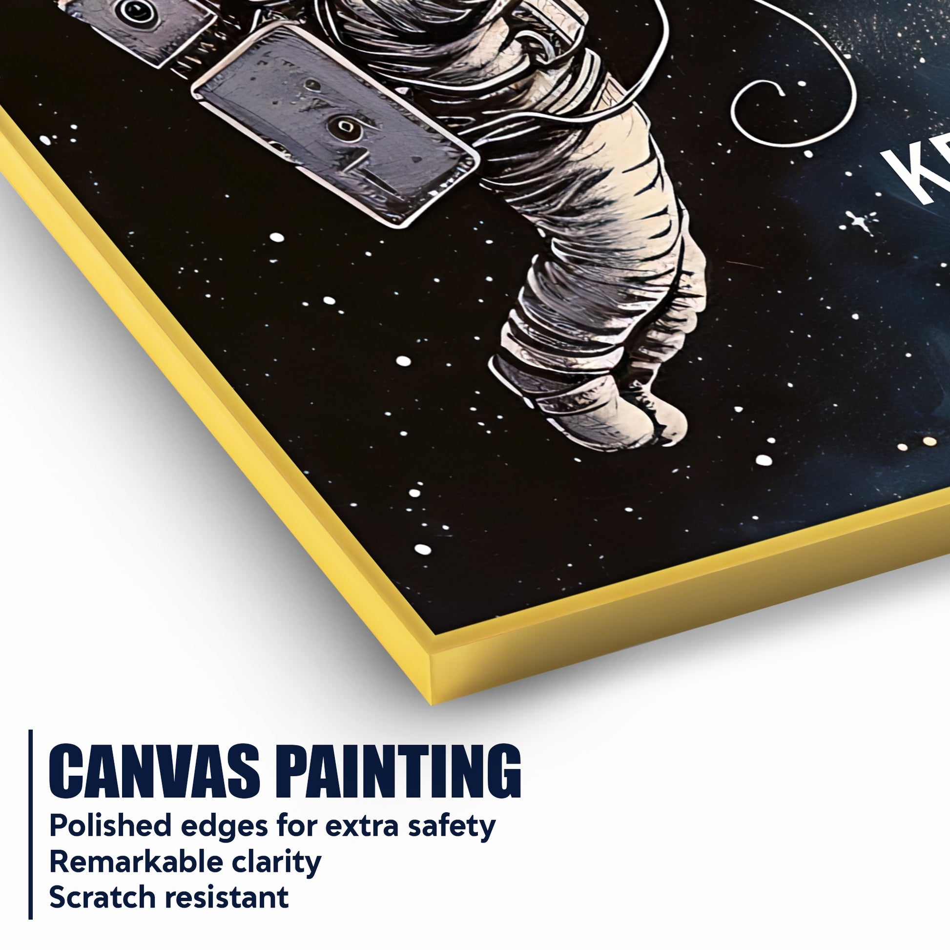 Float In Your Cosmic Love Cotton Canvas Wall Painting