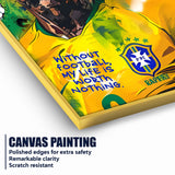 Football is Life Neymar Jr Pop Art Cotton Canvas Wall Painting