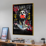 Freedom Of Speech By Augustus Pop Art Cotton Canvas Wall Painting