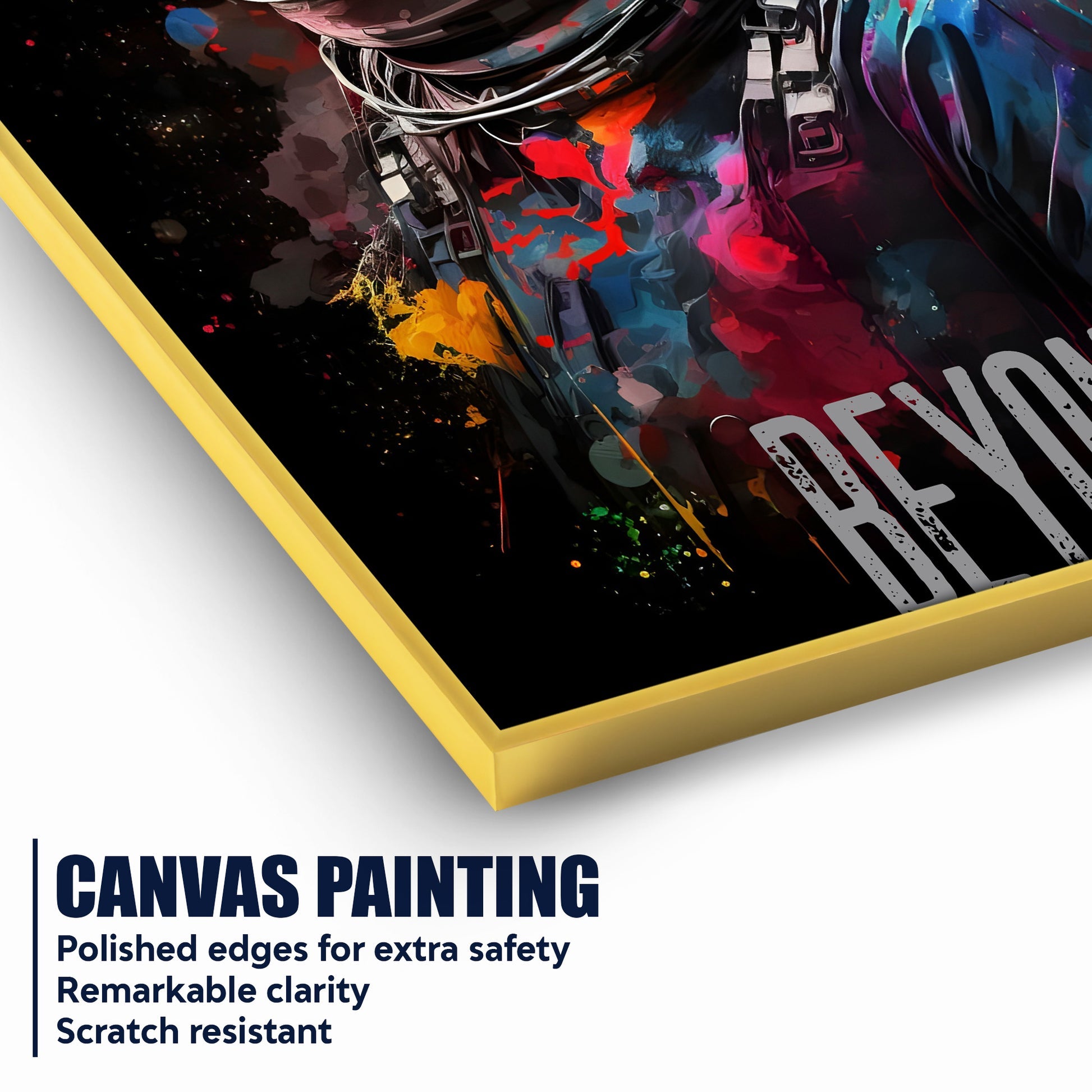 Go Beyond Your Limits Modern Spaces Cotton Canvas Wall Painting