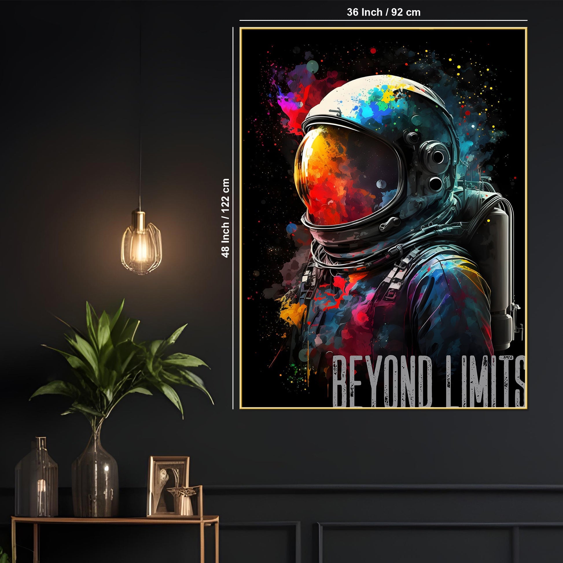 Go Beyond Your Limits Modern Spaces Cotton Canvas Wall Painting