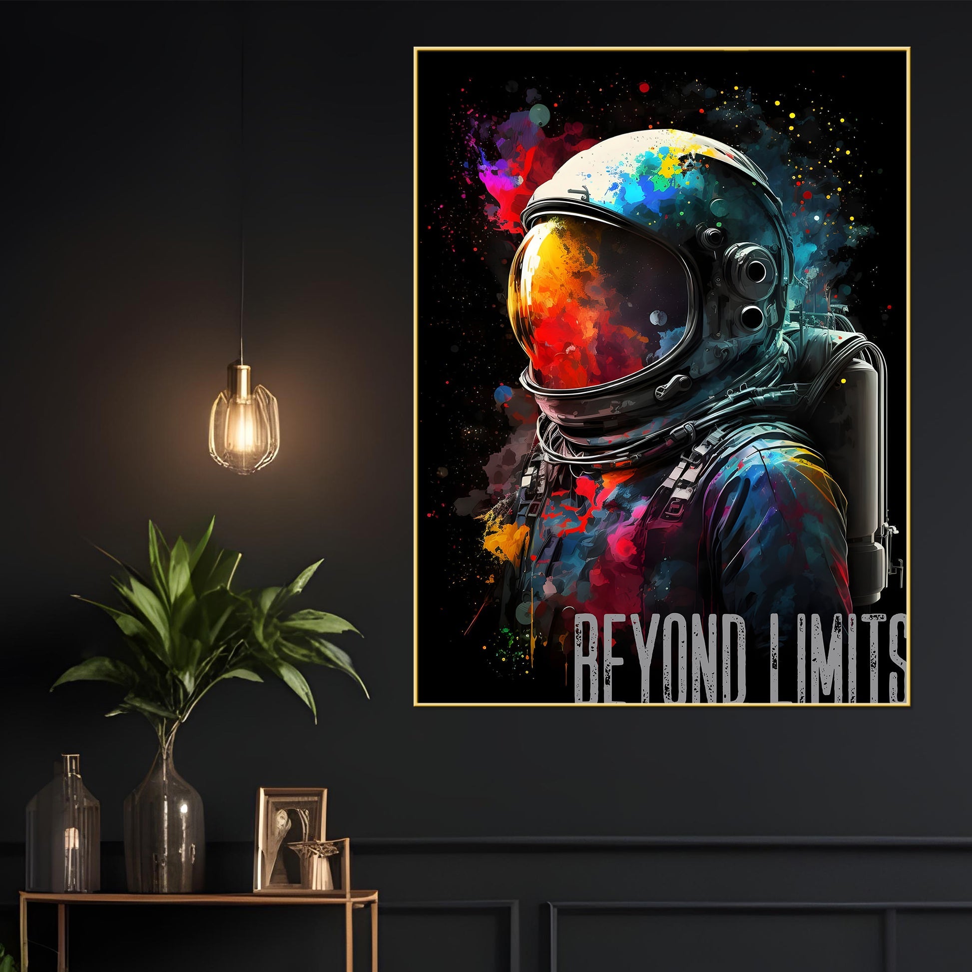 Go Beyond Your Limits Modern Spaces Cotton Canvas Wall Painting
