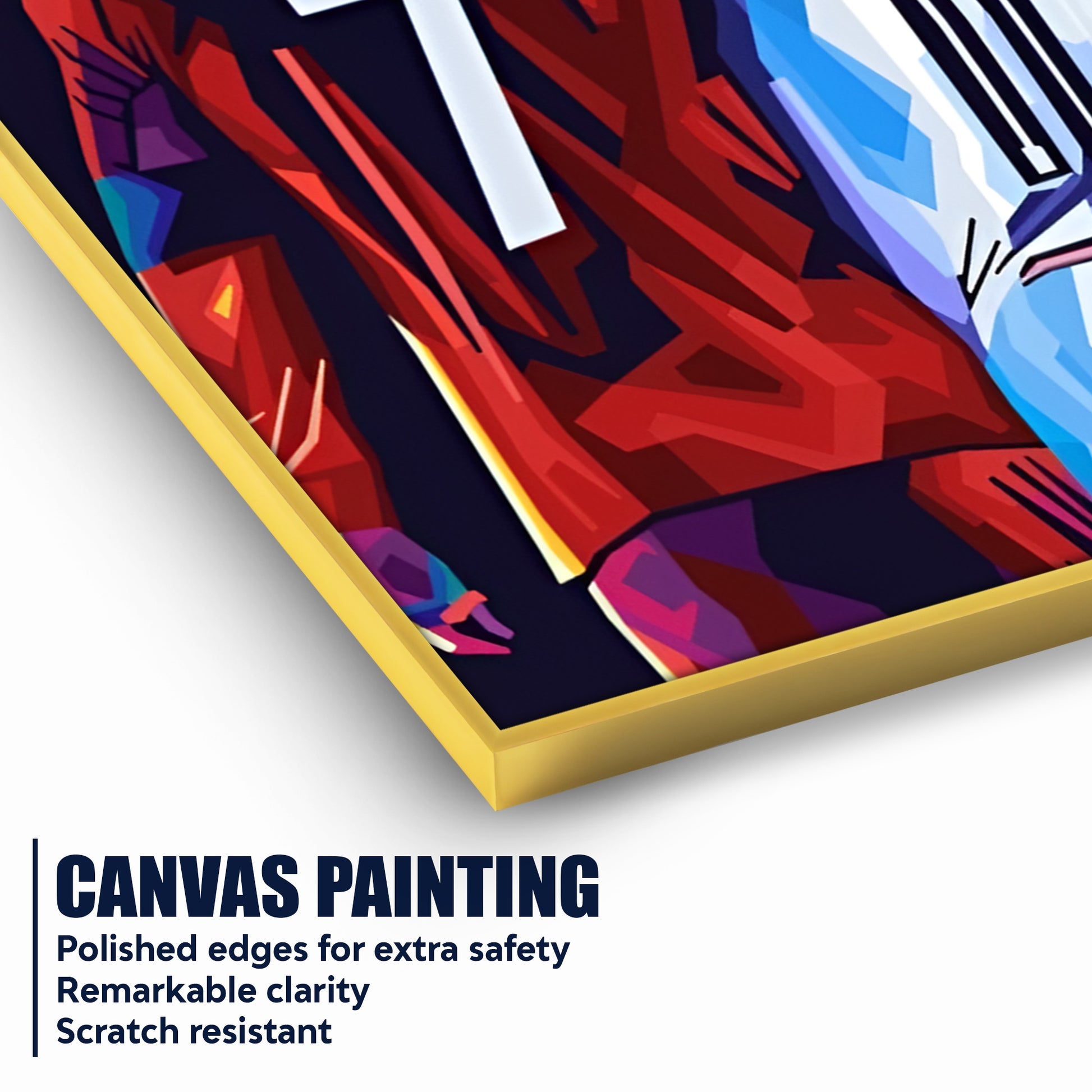 Greatest Of All Time Messi and Ronaldo Cotton Canvas Wall Painting