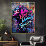 Higher Elevation Above Elevation Face Art Cotton Canvas Wall Painting