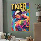 Legend Tiger Wood Cotton Canvas Wall Painting