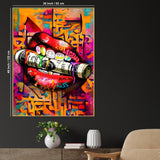 Lust Of Everything Graffiti Cotton Canvas Wall Painting