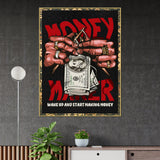 Make Your Own Money Graffiti Art Cotton Canvas Wall Painting