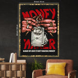 Make Your Own Money Graffiti Art Cotton Canvas Wall Painting