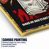 Make Your Own Money Graffiti Art Cotton Canvas Wall Painting