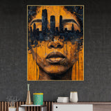 Master Flame City Skyline Cotton Canvas Wall Painting