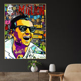 Panny Saved Is Panny Earned Pop Art Cotton Canvas Wall Painting
