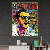 Panny Saved Is Panny Earned Pop Art Cotton Canvas Wall Painting