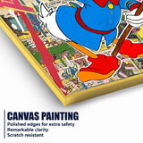 Richie Donald Duck Cartoon Cotton Canvas Wall Painting