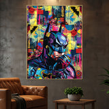 Saviour Of Gotham Pop Art Batman Cotton Canvas Wall Painting