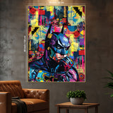 Saviour Of Gotham Pop Art Batman Cotton Canvas Wall Painting