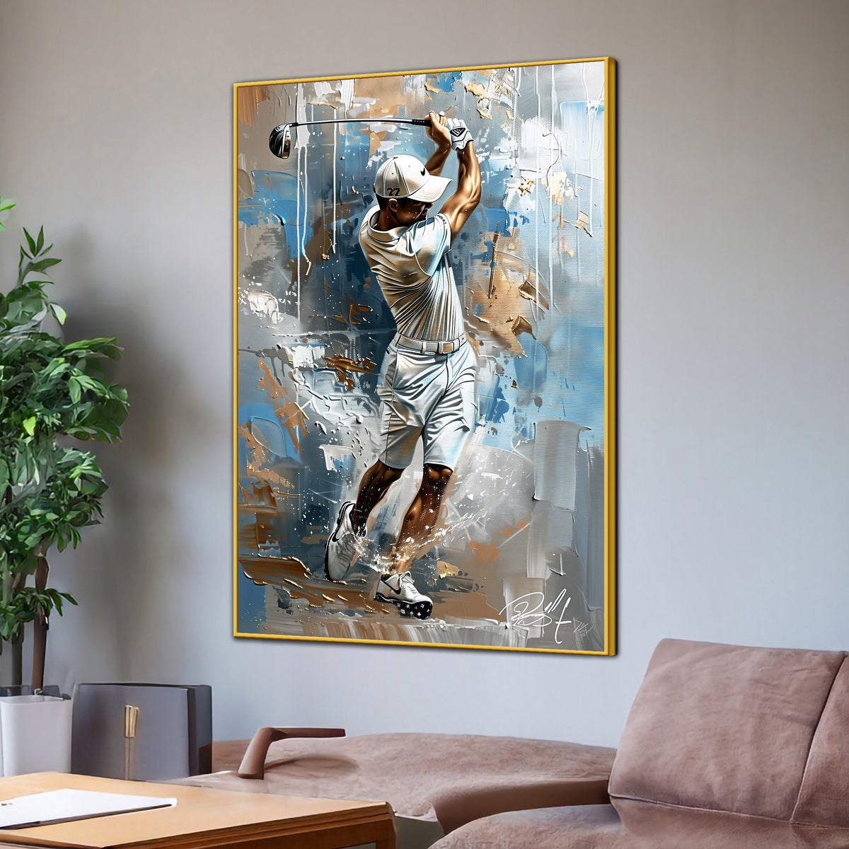 Scheffler Of 100 Weeks Abstract Cotton Canvas Wall Painting