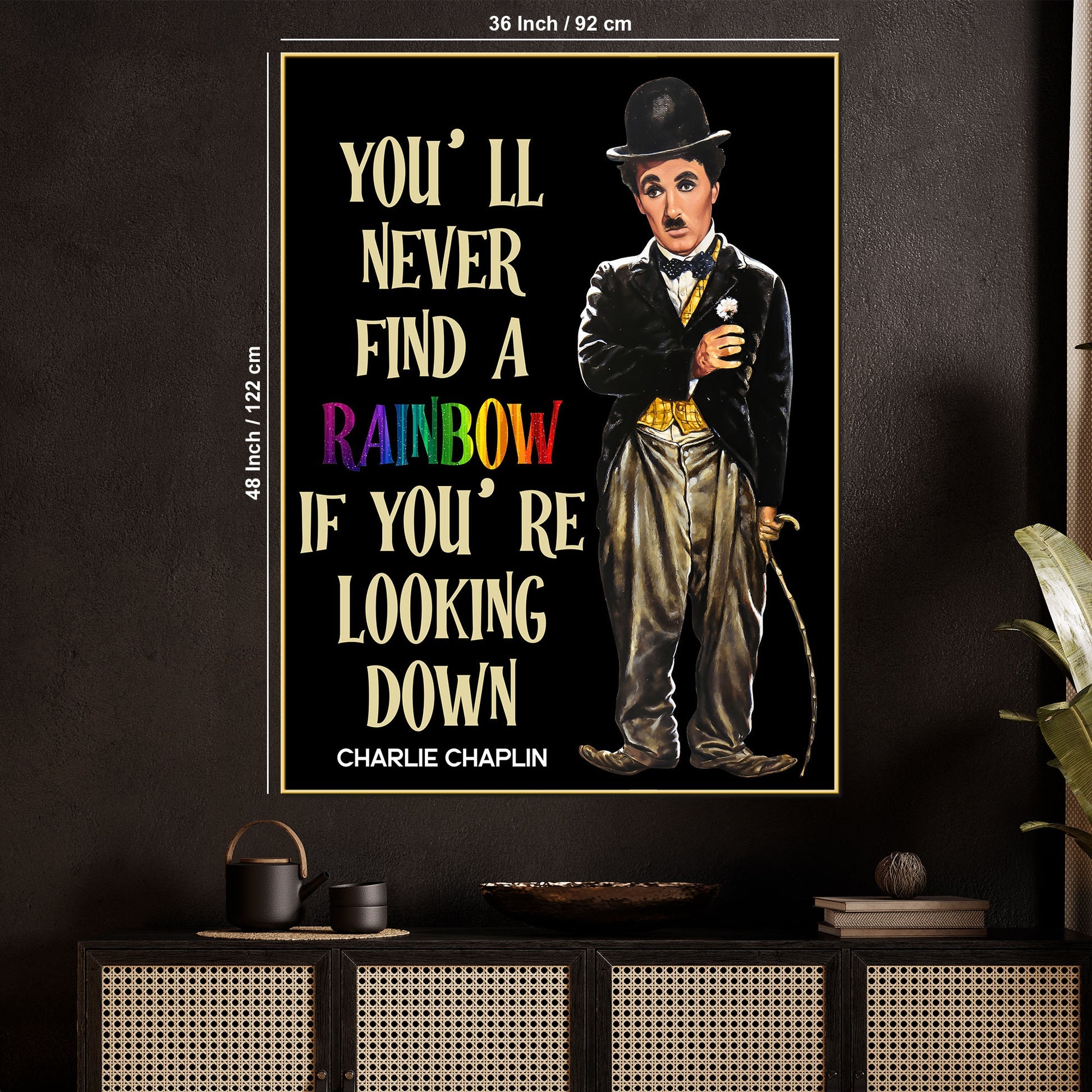 See The Inner Sky In You Chaplin Cotton Canvas Wall Painting