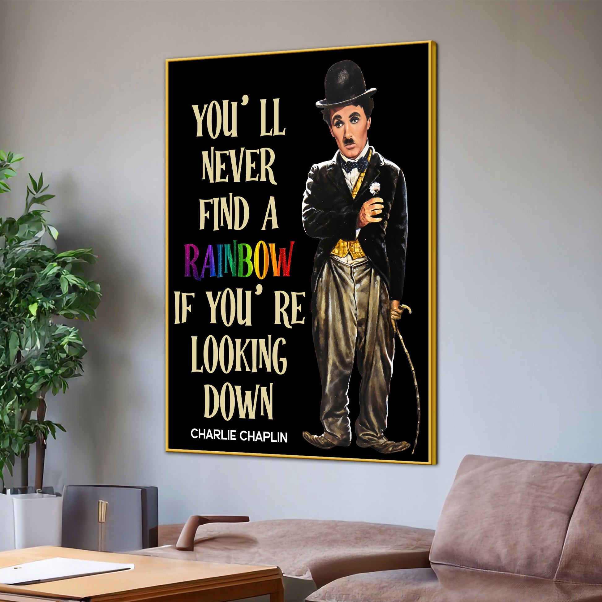 See The Inner Sky In You Chaplin Cotton Canvas Wall Painting