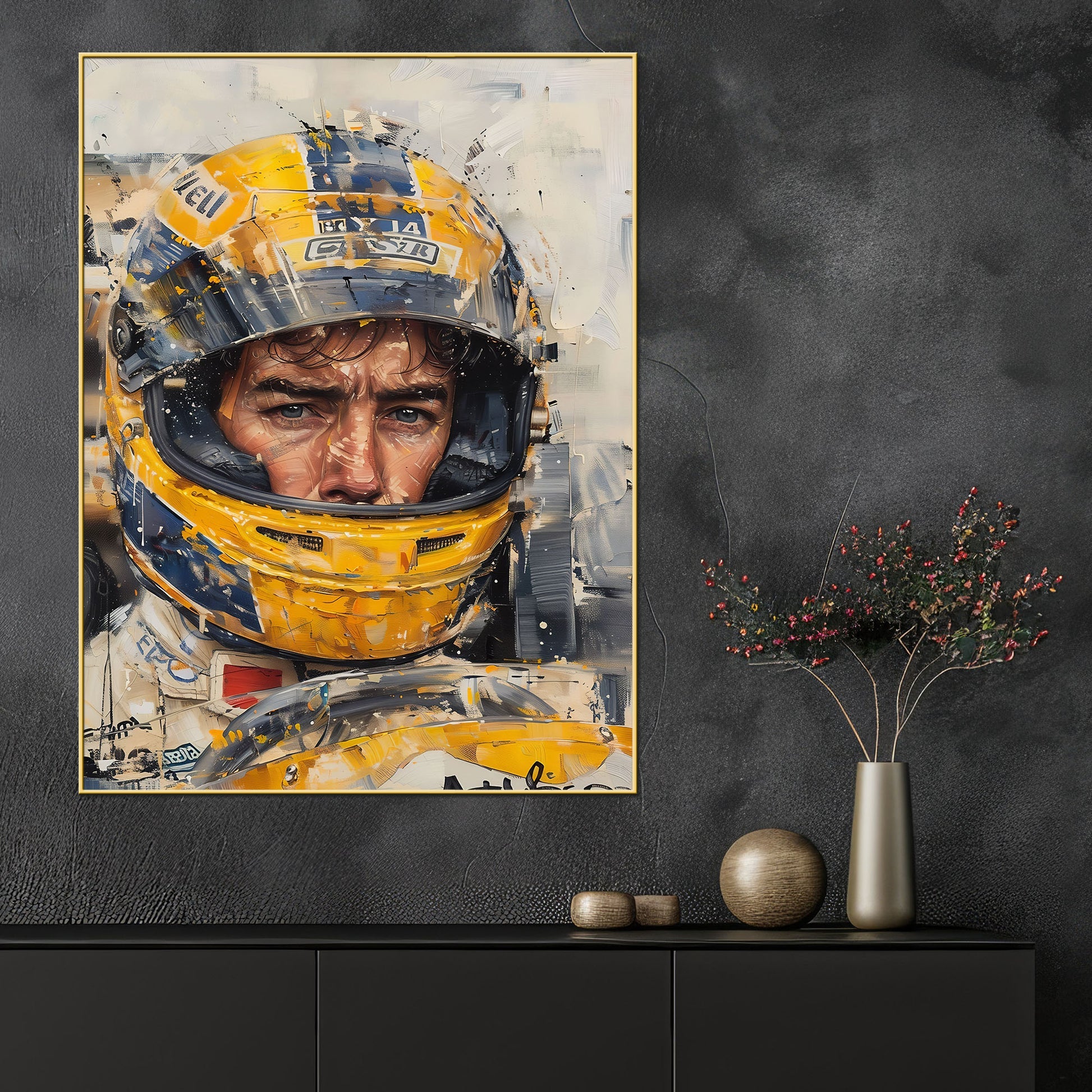 Speed Legend Magic Senna Last Drive Cotton Canvas Wall Painting