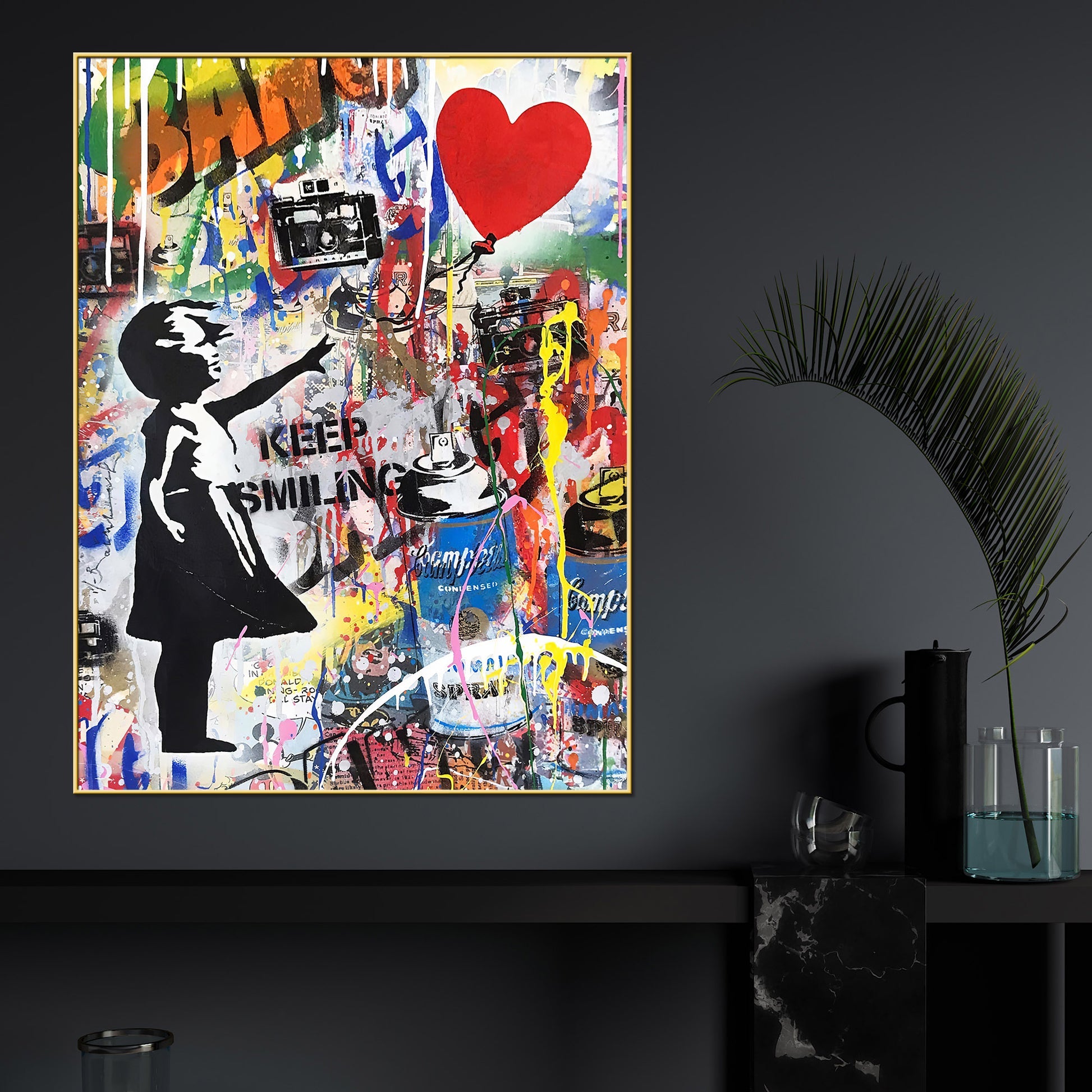 Spread The Love In the Air Cotton Canvas Wall Painting