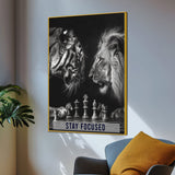 Stay Focused Victory Is A State Of Mind Cotton Canvas Wall Painting
