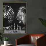 Stay Focused Victory Is A State Of Mind Cotton Canvas Wall Painting