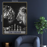 Stay Focused Victory Is A State Of Mind Cotton Canvas Wall Painting