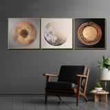 The Stars Of Galaxy Framed Crystal Glass Painting Set Of 3