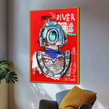 There Is Never End Of The Deep Sea Cotton Canvas Wall Painting