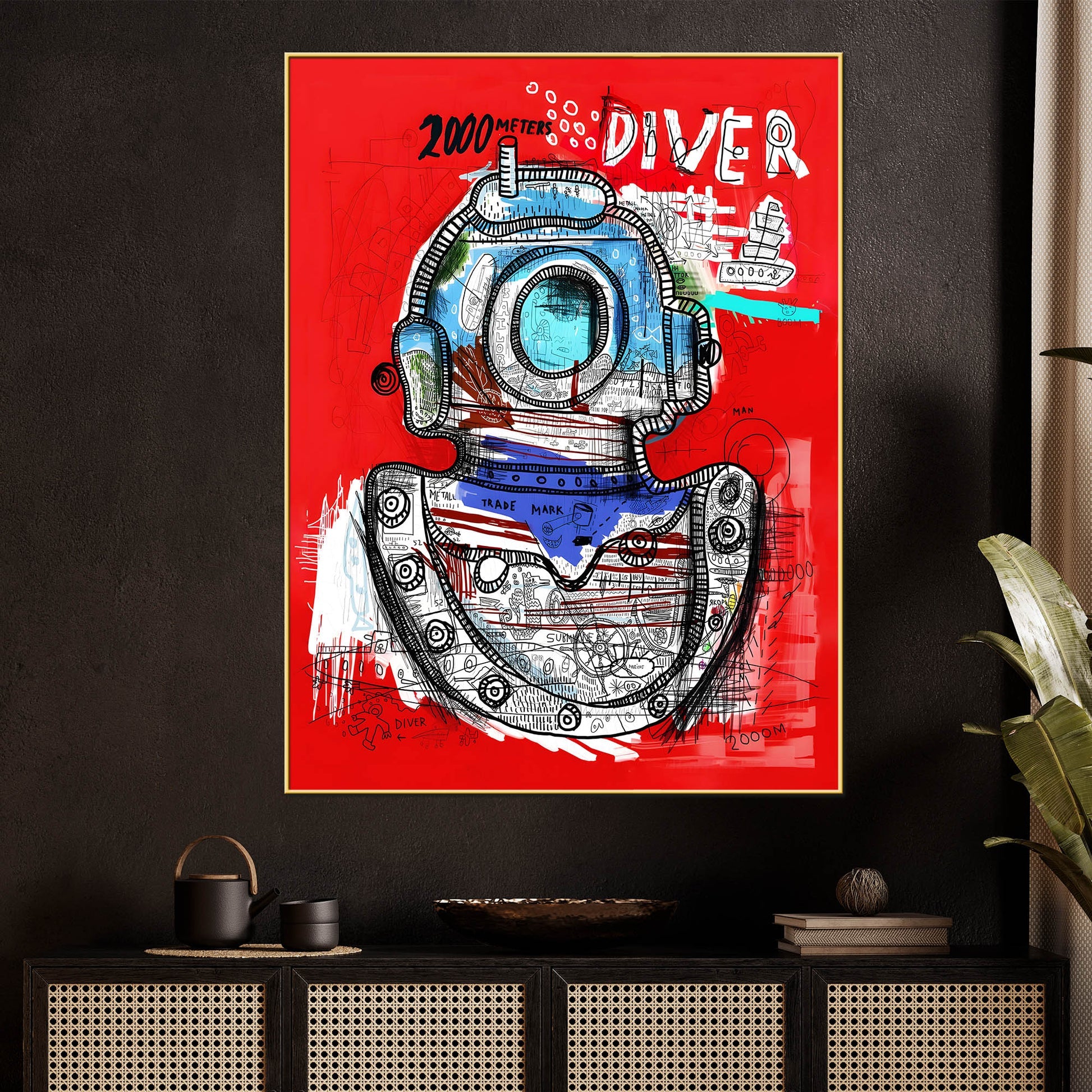 There Is Never End Of The Deep Sea Cotton Canvas Wall Painting