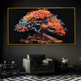 Tree Of Heaven Framed Crystal Glass Painting