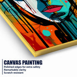 Vibrant Face Gen-Z Vivid Gaze Cotton Canvas Wall Painting