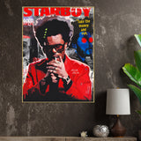 Weeknd The Star Boy Pop Art Cotton Canvas Wall Painting