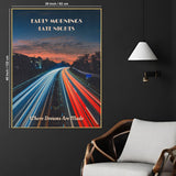 Where Dreams Are Made City Highway Cotton Canvas Wall Painting