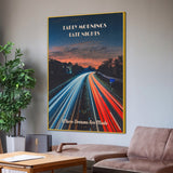 Where Dreams Are Made City Highway Cotton Canvas Wall Painting